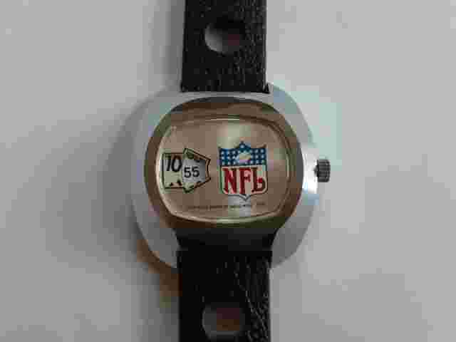 1970s Lafayette Swiss Made NFL Watch Vintage Retro Collectible Wind up Automatic