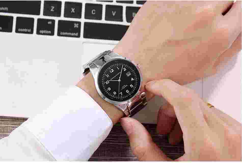 HANNAH MARTIN Men's Waterproof Calendar Quartz Watch