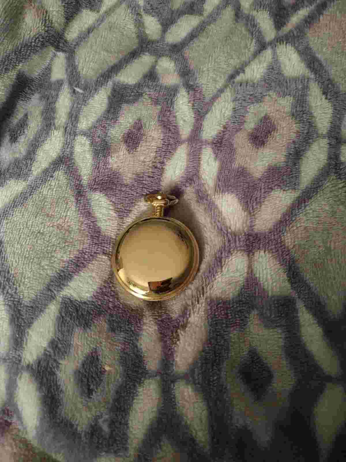 Brut Pocket Watch Gold Tone Needs A Battery