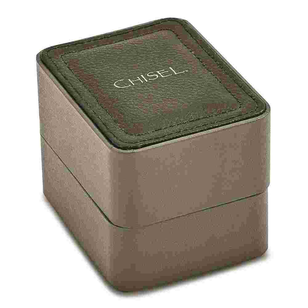 Chisel Matte Black IP-plated Black Dial Black Leather Band with Quick Release...