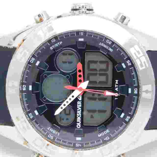 Quiksilver QS/1017BKSV The Fifty50 Men's 48mm Digital Dual Display Quartz Watch