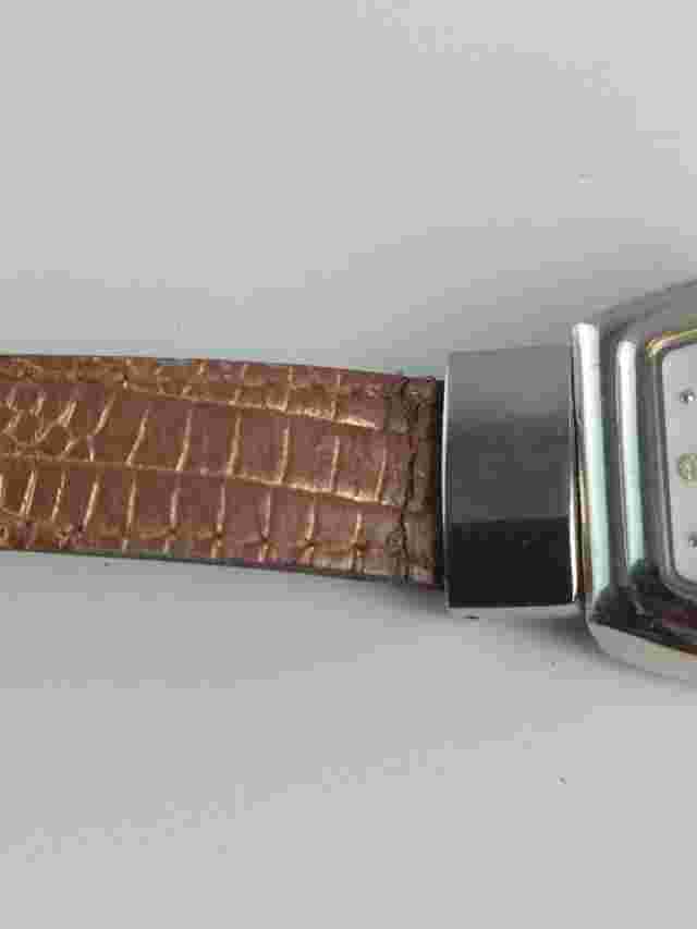 Mary Kay Women Watch Leather Reversible Band Black/Brown Analog Ladies Works