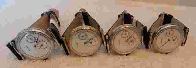 LOT of 4 (four) Vintage Russian Marriage Watches Converted from Pocket Watches.