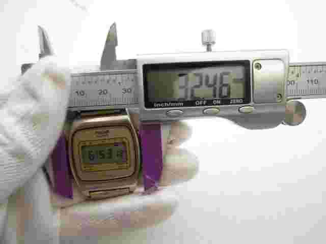 Vintage Men's Phasar Quartz WR 32mm Digital Round Watch (H75) "New Battery"