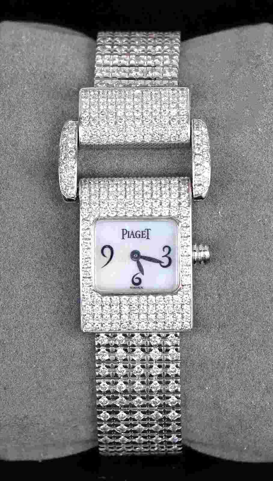 Piaget Protocole White Mother of Pearl Women's Watch - 5221