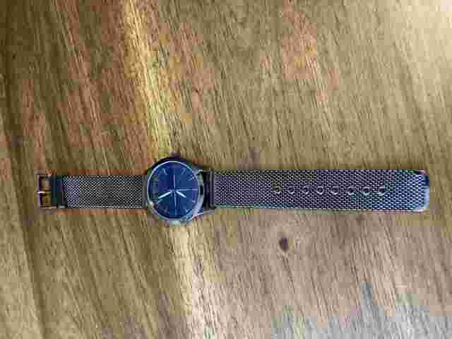 Men INC International Concepts Mesh Bracelet Stainless Steel Watch