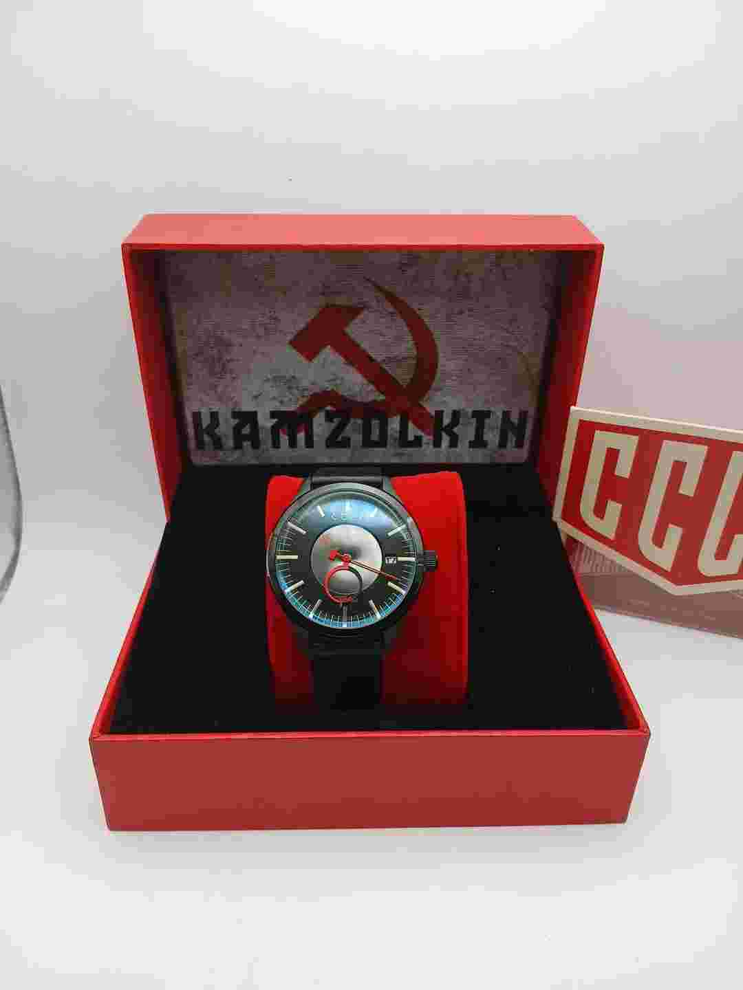 CCCP KAMZOLKIN BLACK / BLACK FDS Limited Edition Soviet Military Watch Og Pr$600