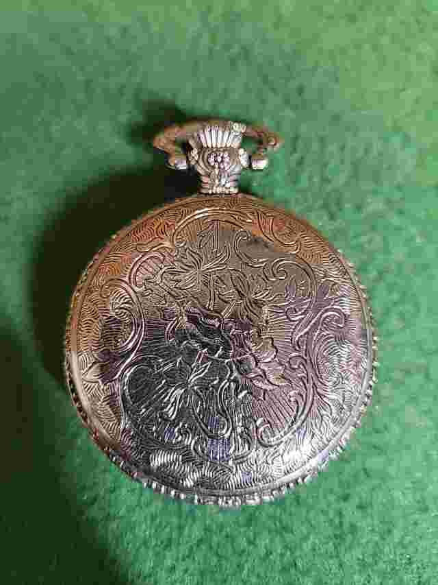 Pocket Watch With Train Watch-It Not Working For Parts As Is