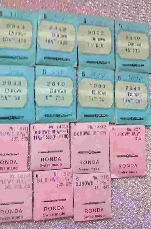 DUROWE lot 90 winding stem RONDA /  DCN: 318, 332, 335, 635, 580, 600, 15 packs.