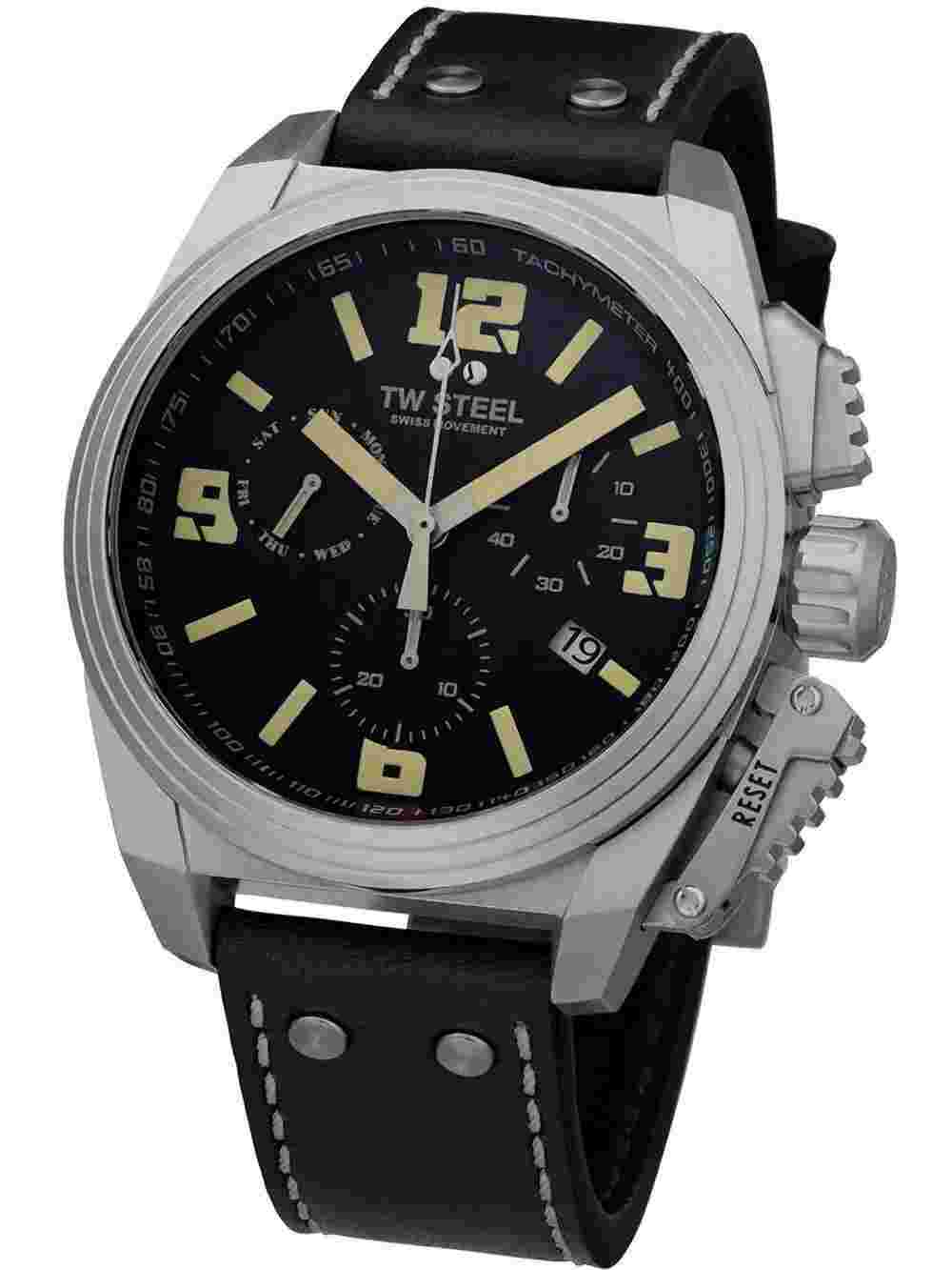 TW-Steel TW1111 Canteen Chronograph Mens Watch 46mm 10ATM