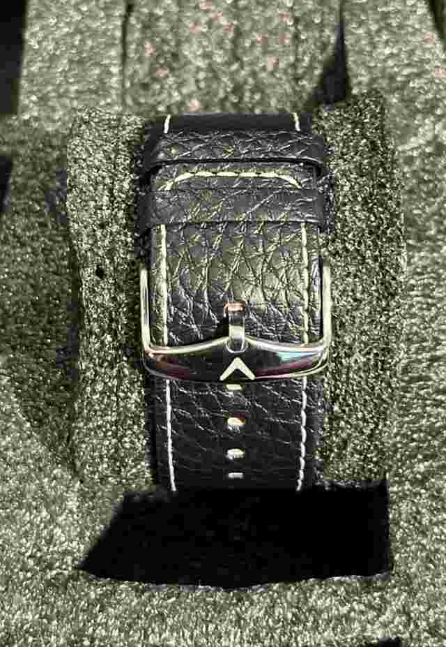 Callaway Golf Women FMDCY207 Silver Dial Black Leather Quartz Watch Rare Unique