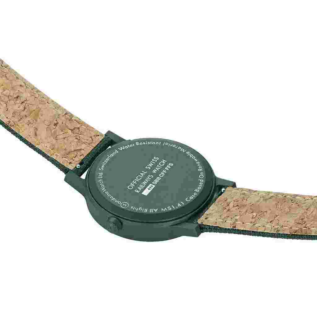Mondaine Men's Watch MS1.41160.LF Official Swiss Railways Essence 41mm Green