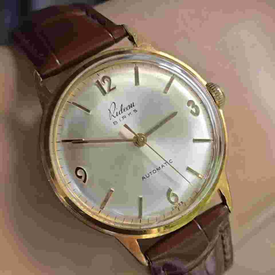 Vintage RIDEAU BIRKS men's automatic watch ETA 1256 17Jewels swiss 1950s