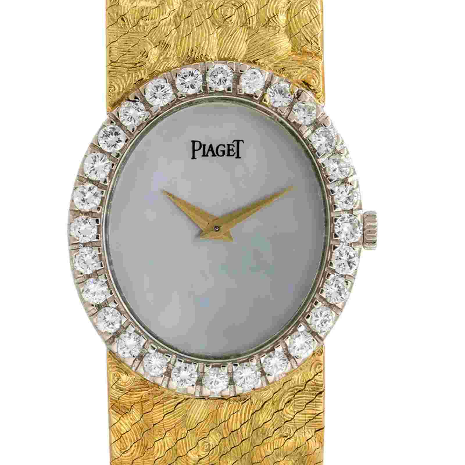 Piaget White Mother of Pearl Women's Watch - 9814