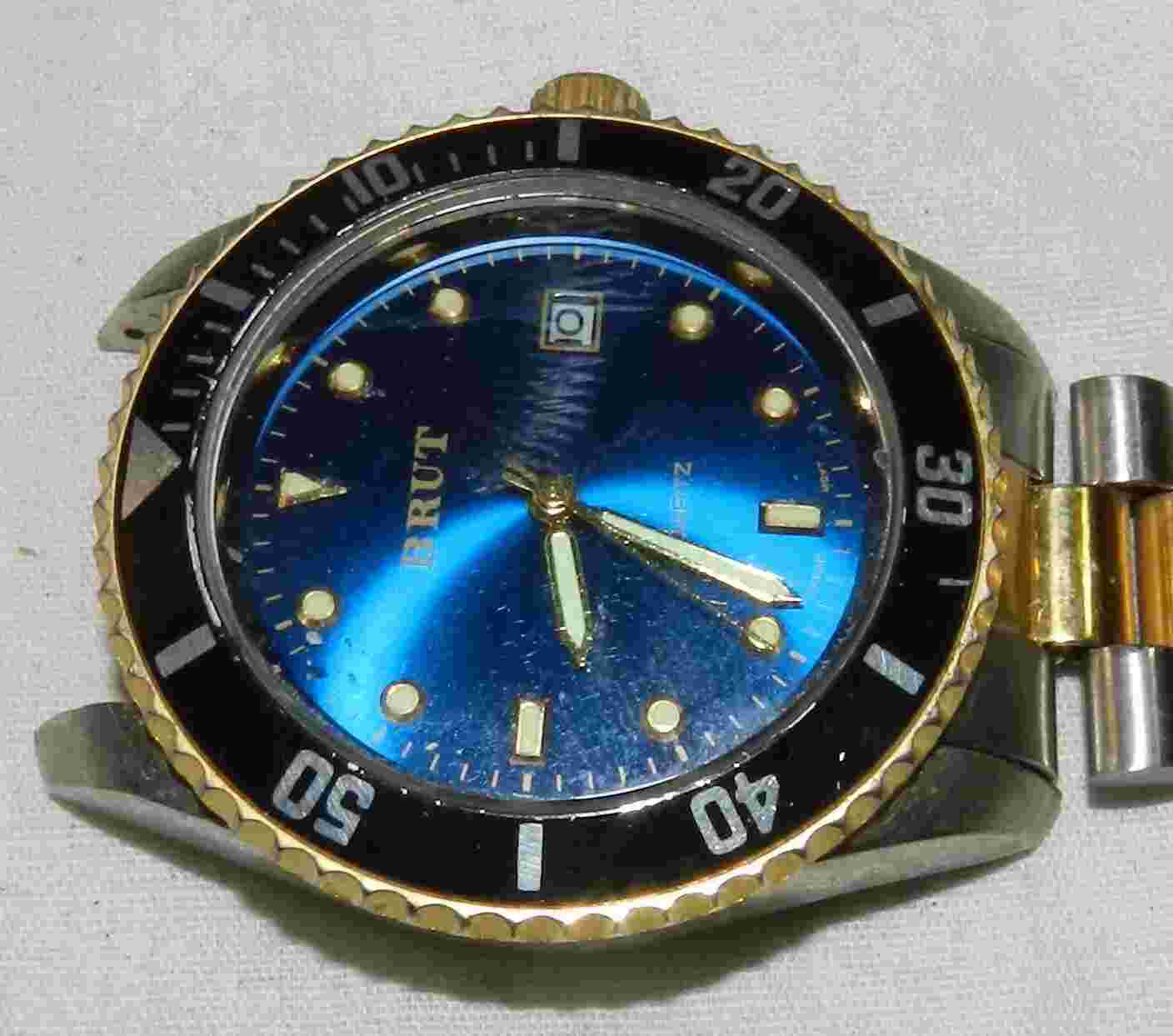 Men's Brut LBX604E Watch with date - Needs battery