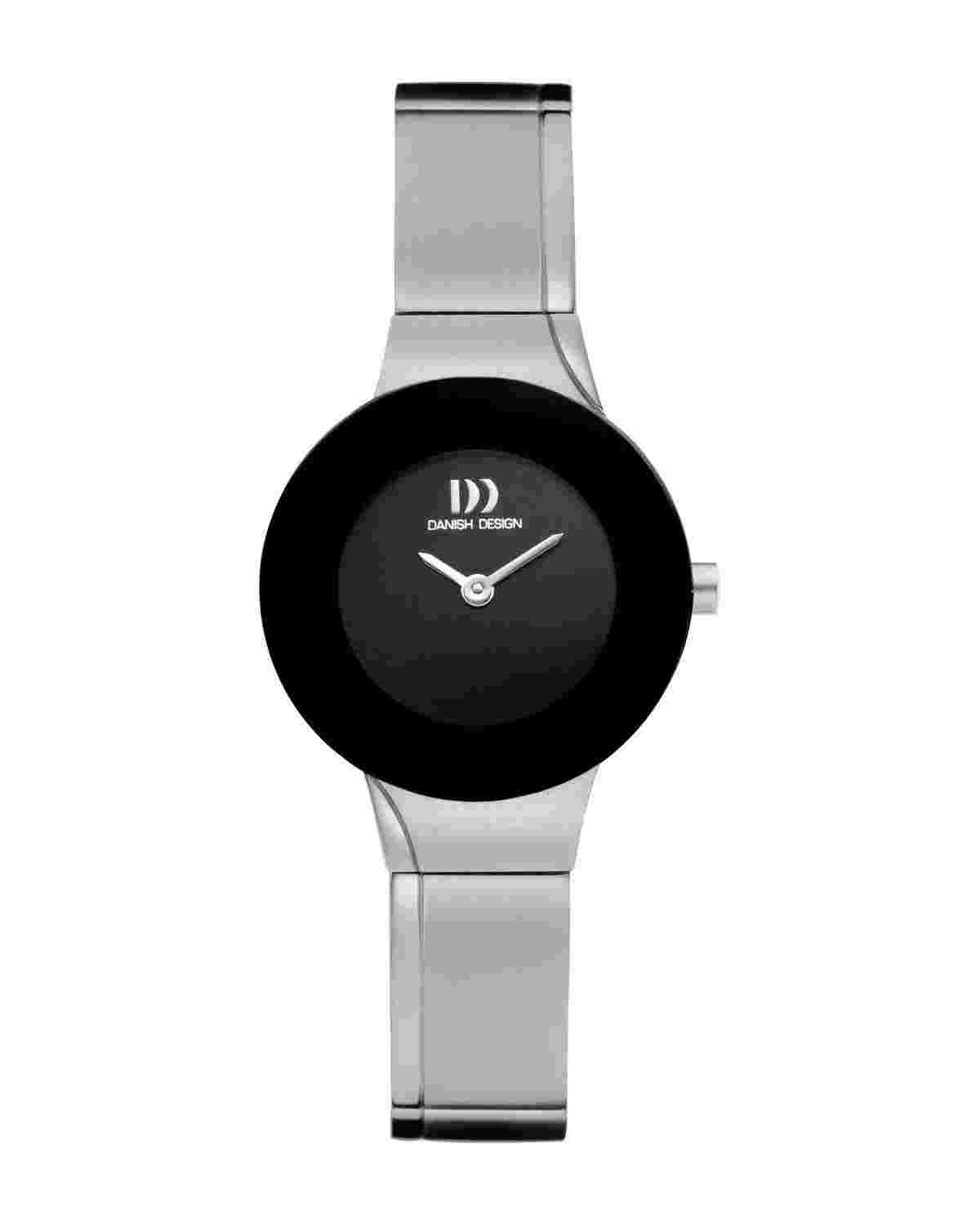 Danish Design IV63Q905 Black Dial Titanium Quartz Round Classic Women's Watch