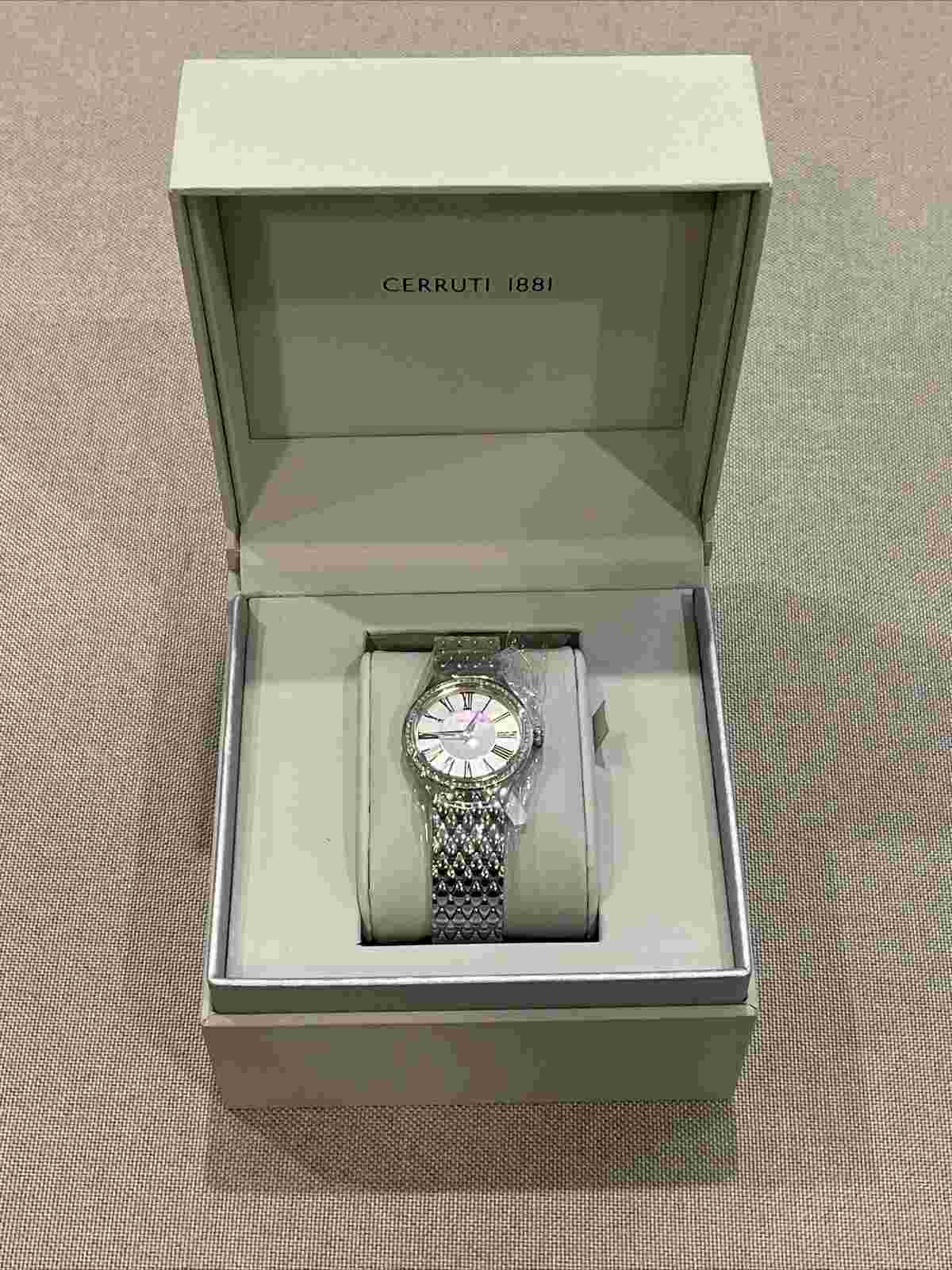 Cerruti Lamone Classic Stainless Steel Diamond Ladies Watch CRM29004
