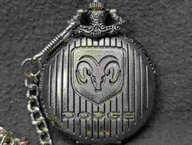 2006 Dodge Hemi Orange Novelty Pocket Watch Beautiful Engraving NOS