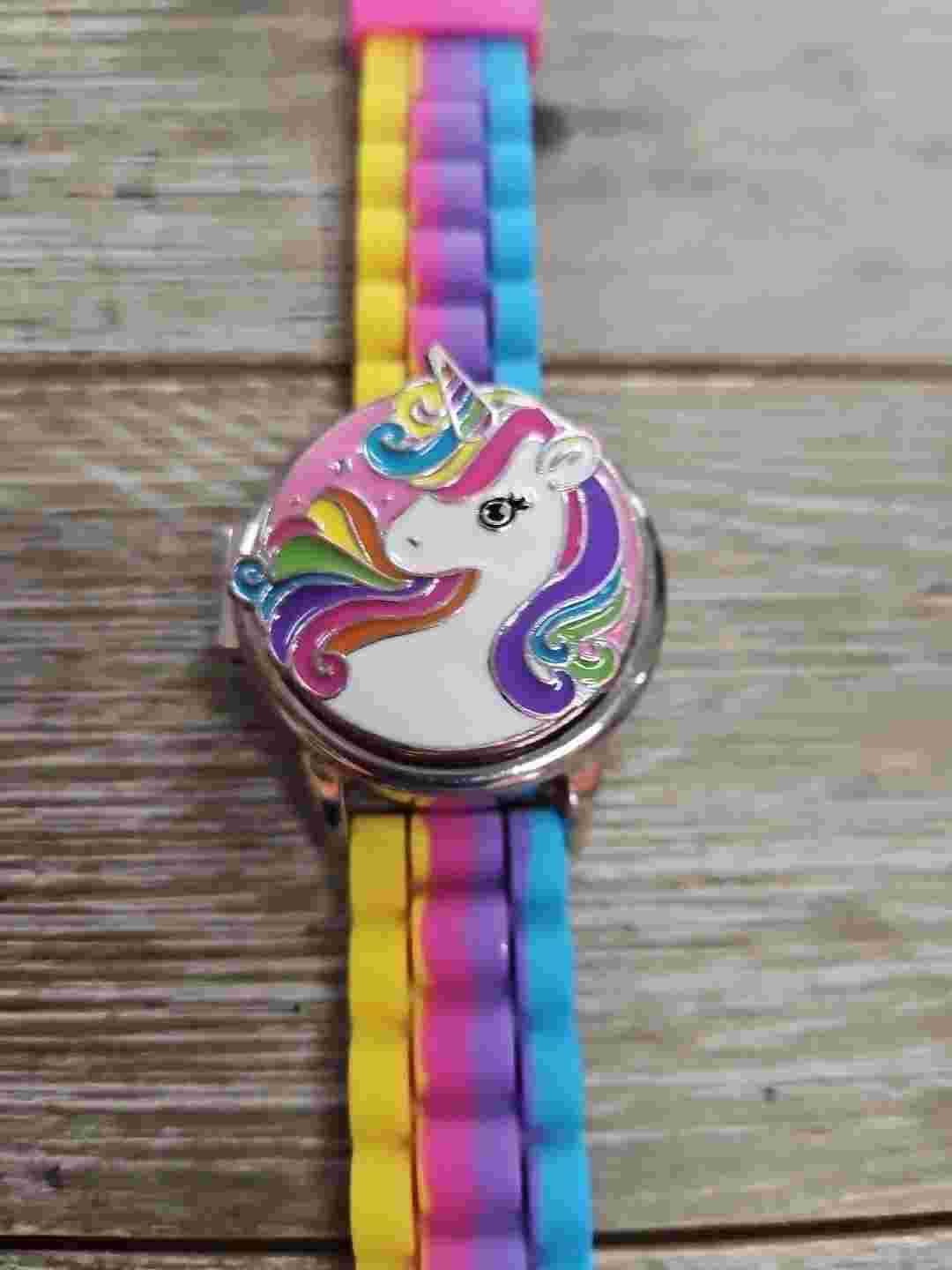 Girls Limited Too Rainbow Unicorn Watch Silicon Band