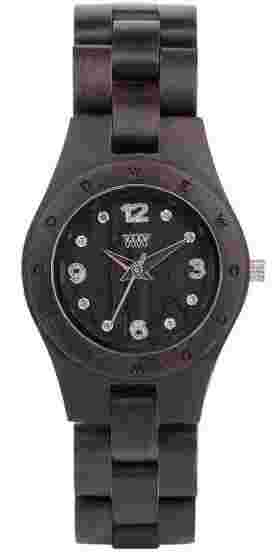 WeWOOD Womens Watch Moon Deneb Black Wooden Watch Eco WeWood Watch Bracelet