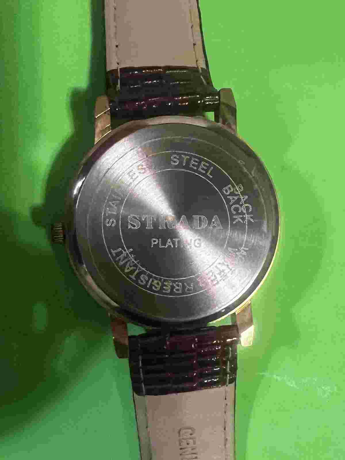 Strada Watch Women Watch Water Resistant Leather Embossed Band