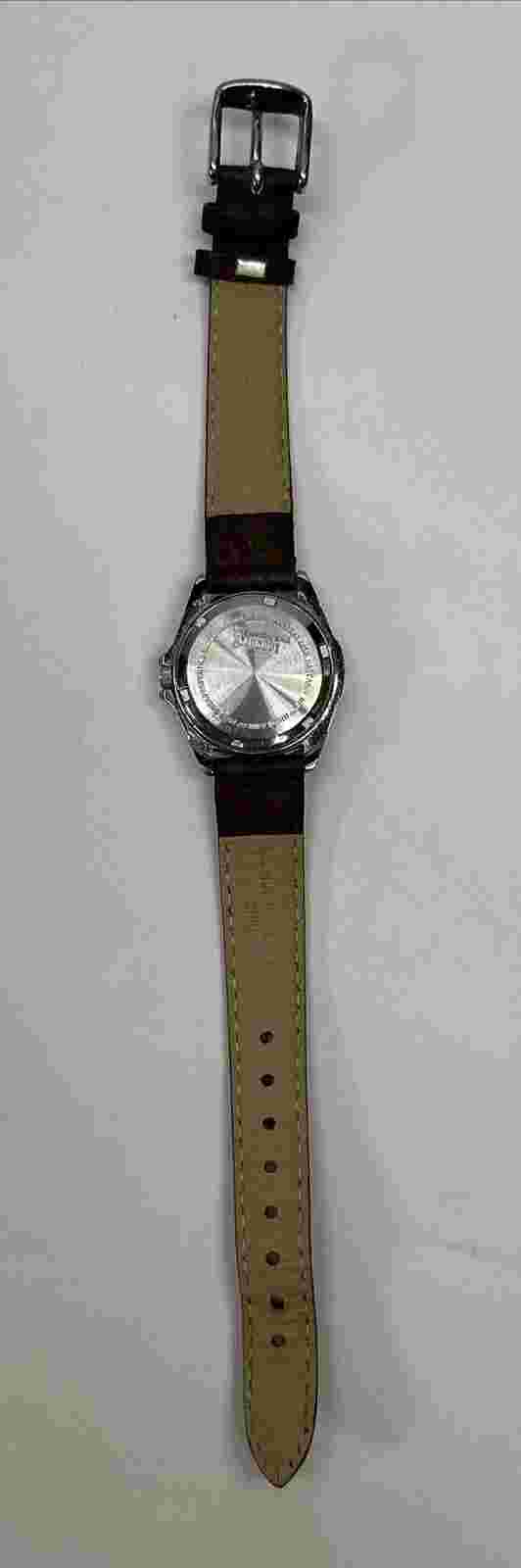 LogoArt OU Football Brown & Silver Toned Women's Wristwatch- New Battery