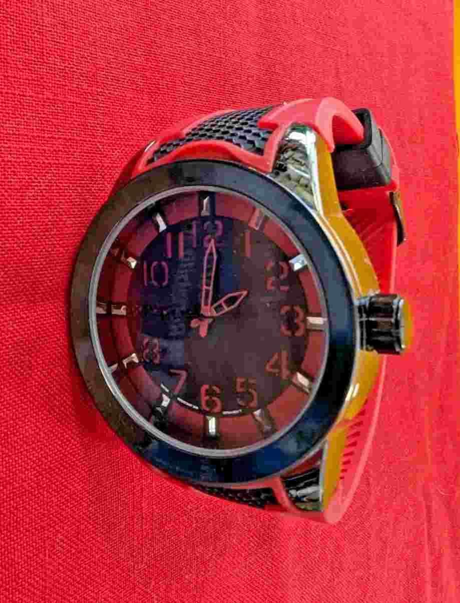Miykon Watch Unisex 33mm Black Red  B2A98-5481  WATCH 30MM W/R  JAPAN MOVEMENT