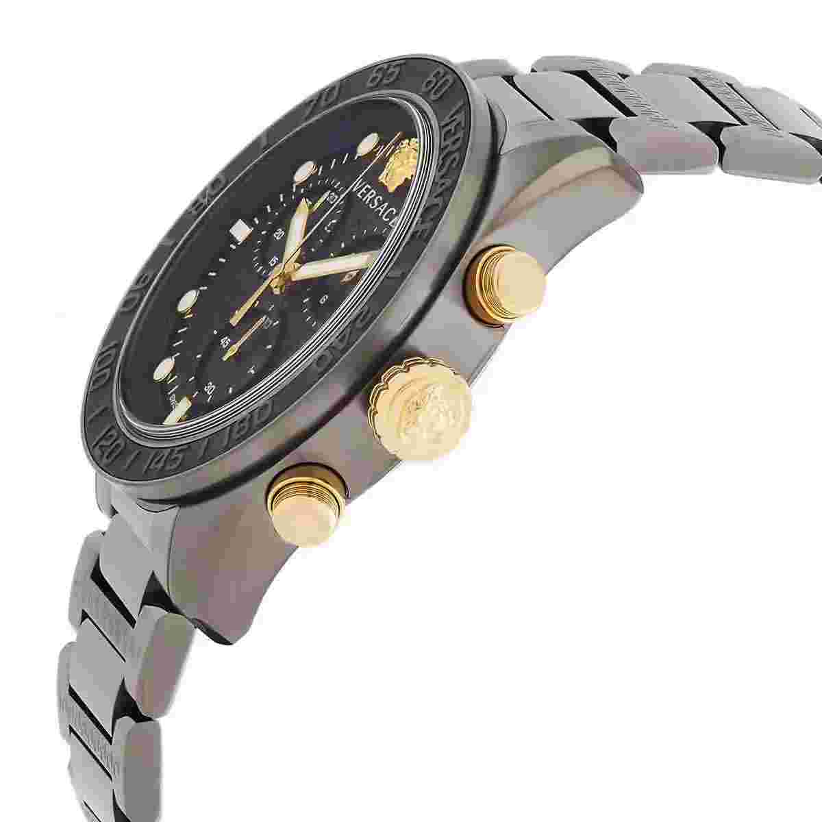 Versace Men's Greca Dome 43mm Quartz Chronograph VE6K00623