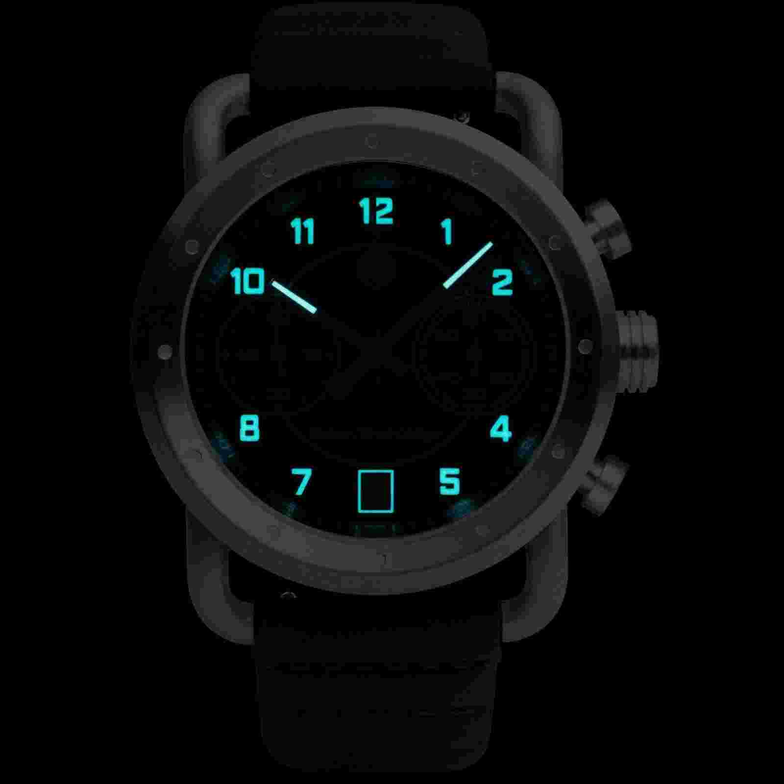 Szanto Icon Roland Sands Signature Chronograph Silver Black Watch -