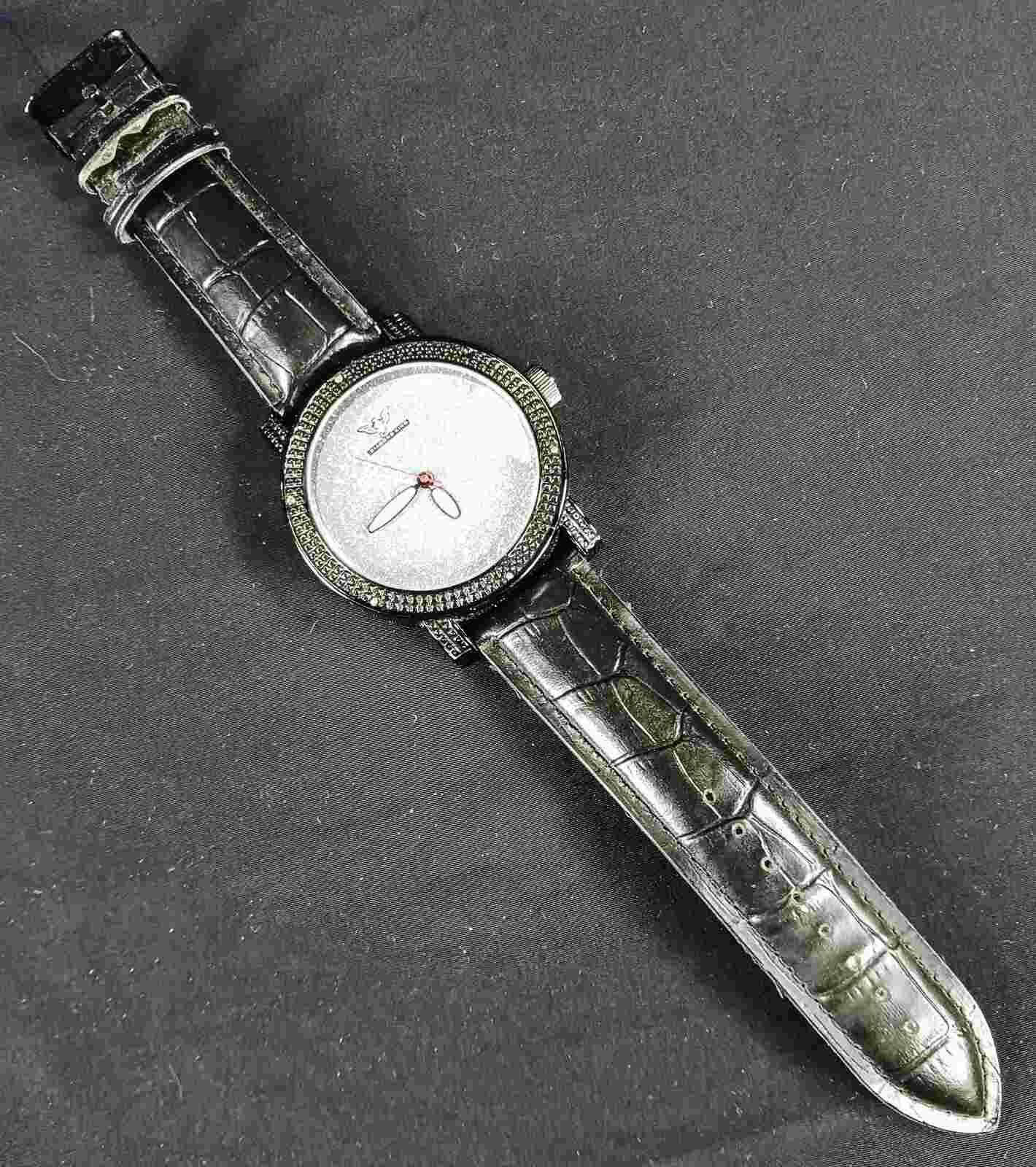 Diamond King Men’s Watch - Black & Silver - New / needs battery