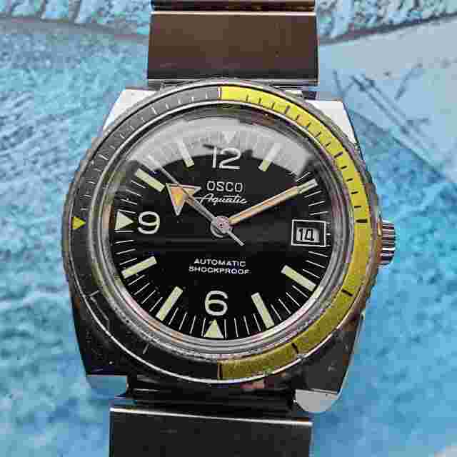 Vintage Osco Aquatic Automatic Diver's Men's Watch