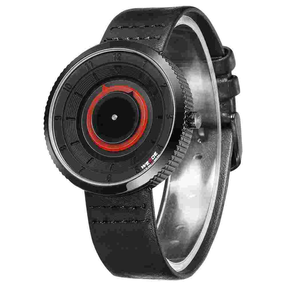 Weide WD006 Mov. Men's Watch Japanese ORIGINAL Real Leather Black Strap