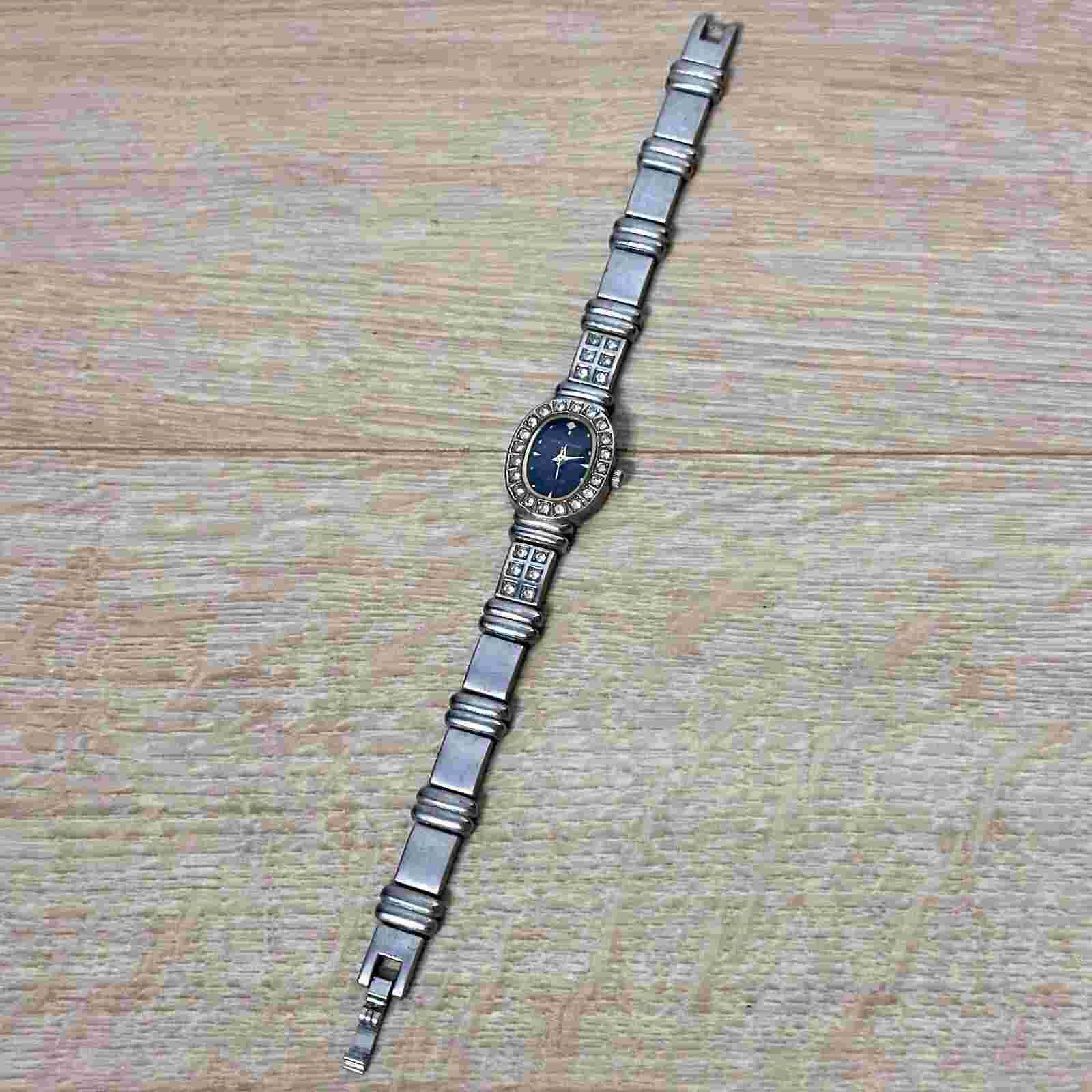 Gino Milano Ladies Black Dial Stainless Steel Quartz Watch - Needs Battery