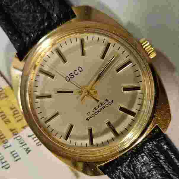 Vintage OSCO Men's Watch "Kissen" Cal. 4152957 17J "In House" 70's Men's Watch