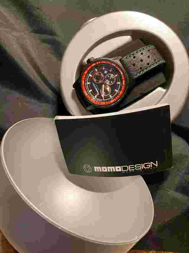 Momo Design “Pilot Pro" men's chrononograph watch, brand-new