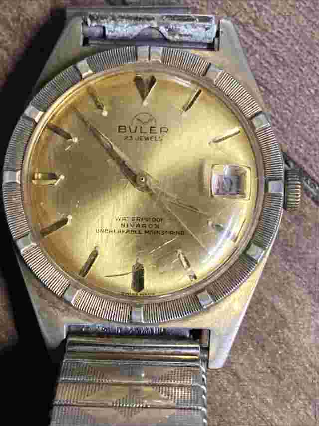 1960s BULER 23J MENS NIVAROX HANDWIND SWISS WATCH 1192 C