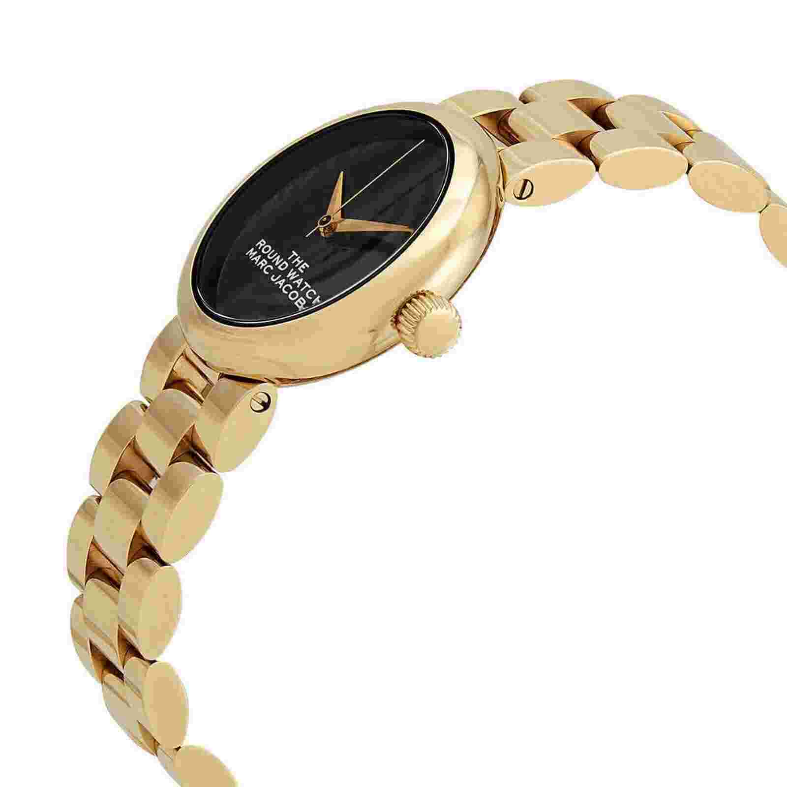 The Round Watch Marc Jacobs for Ladies: Gold + Black. RRP £310