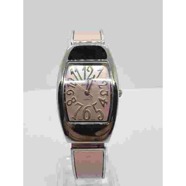 Women's Avenue watch 1769. Pink iridescent face with pink bangle style band