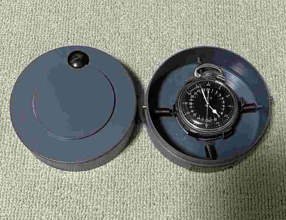 HAMILTON Pocket Watch 4992B Army Navy Air Force 24-hour military watch