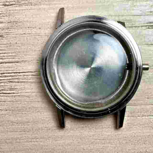 Ollech & Wajs 1960s Vintage Precision Diver Watch Case With Crystal 37mm As Is