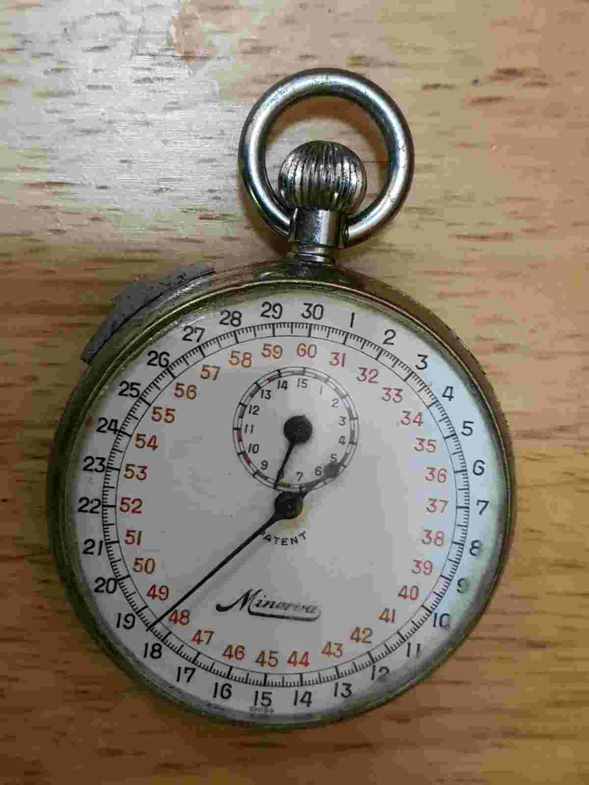 Rare Vintage Minerva Swiss USA Military Government Timer stop watch