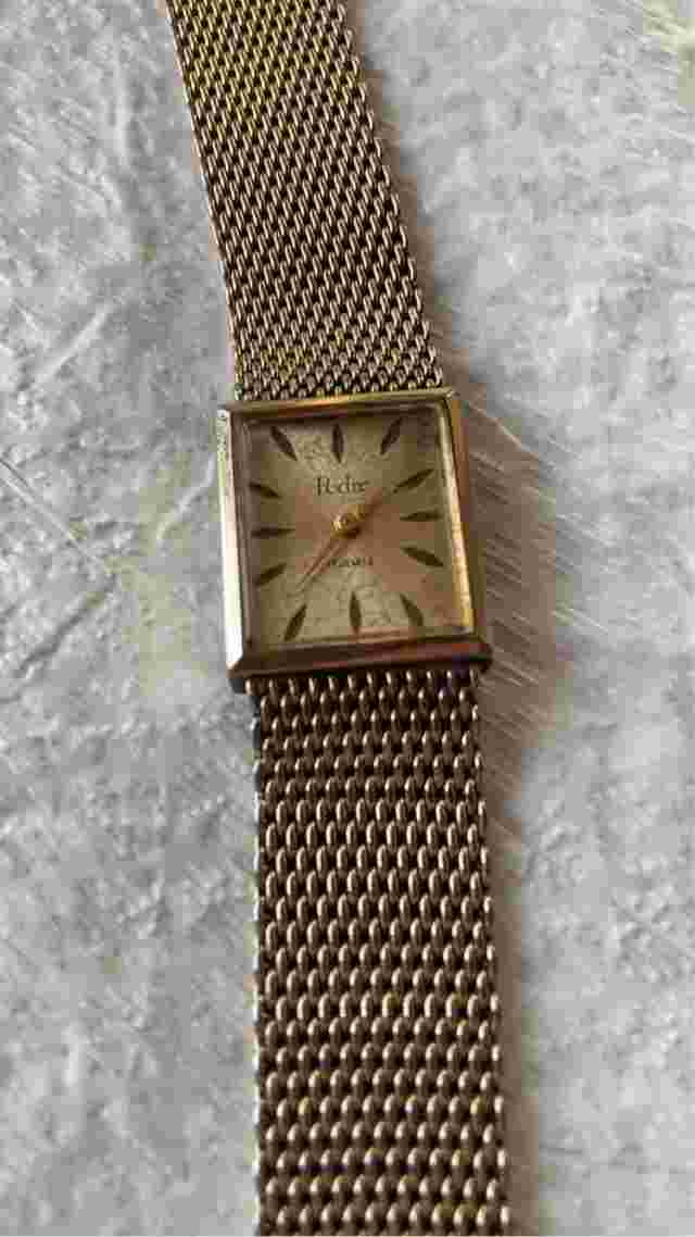 Vintage Pedre 17 Jewels 10k GF Bracelet & 10k. RGP. Bezel Manual Watch 1950's