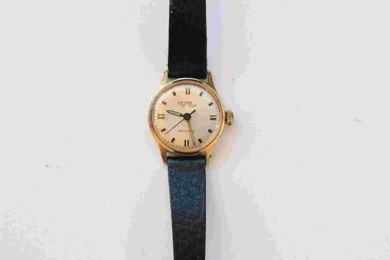 BIFORA 15 TOP WATER PROTECTED SHOCKPROOF GERMANY WRIST WATCH 0584