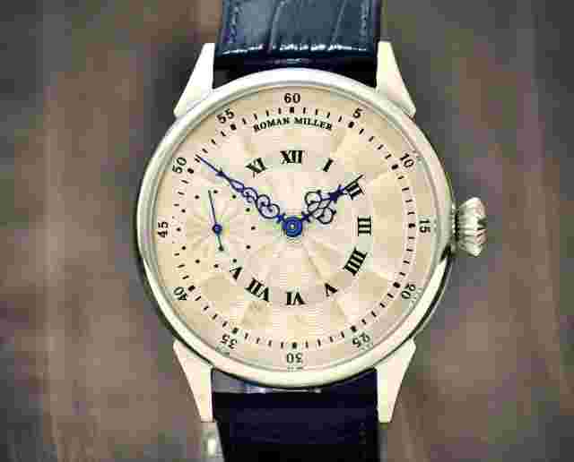 Mens silver watch Luxury watch Custom Watch Mechanical watch Montre Homme Miller