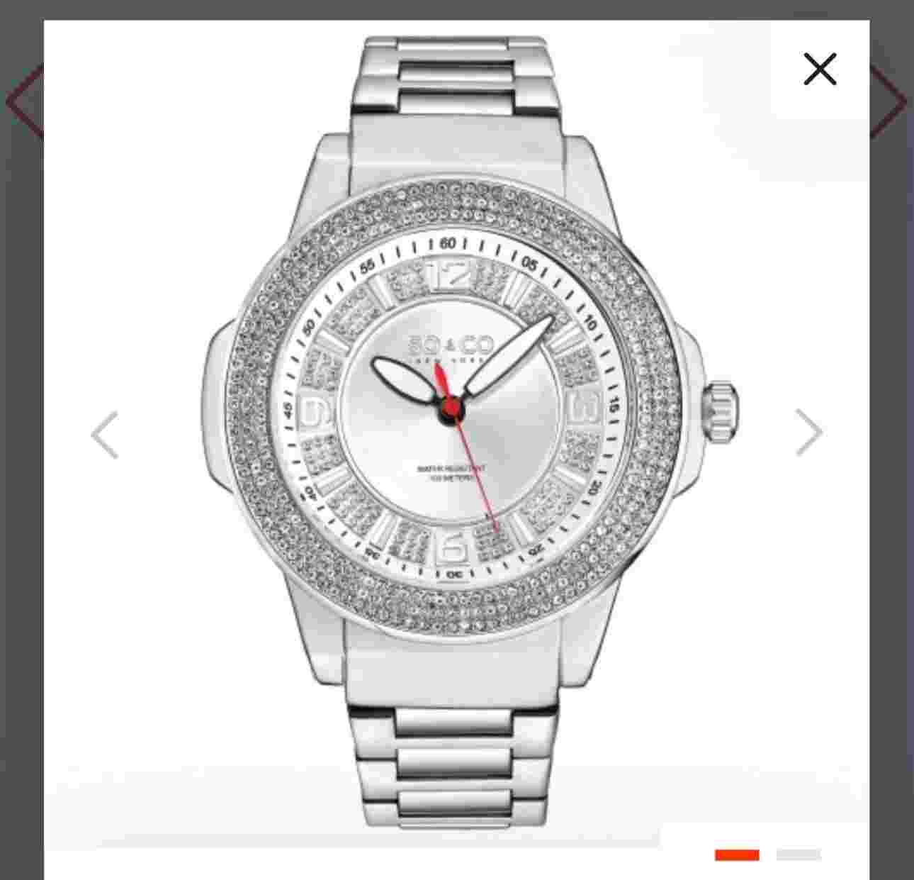 So & Co NY Madison Silver Watch