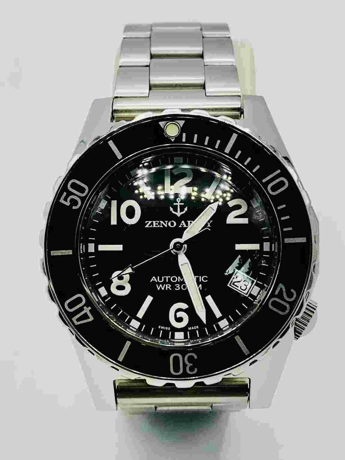Vintage Swiss Made Zeno Army Diver Navy Seal Trident Automatic Men’s Watch