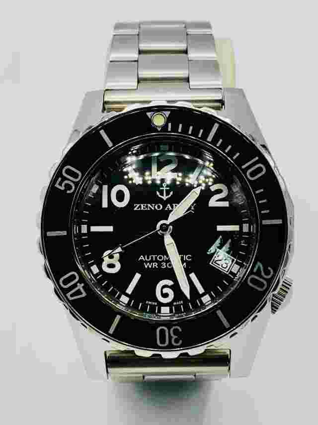 Vintage Swiss Made Zeno Army Diver Navy Seal Trident Automatic Men’s Watch