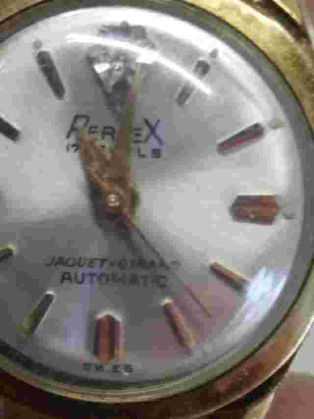 Vintage 1960s Perfex Jaquet-Girard Automatic 17 jewels Watch 19.6mm WORKS!!!