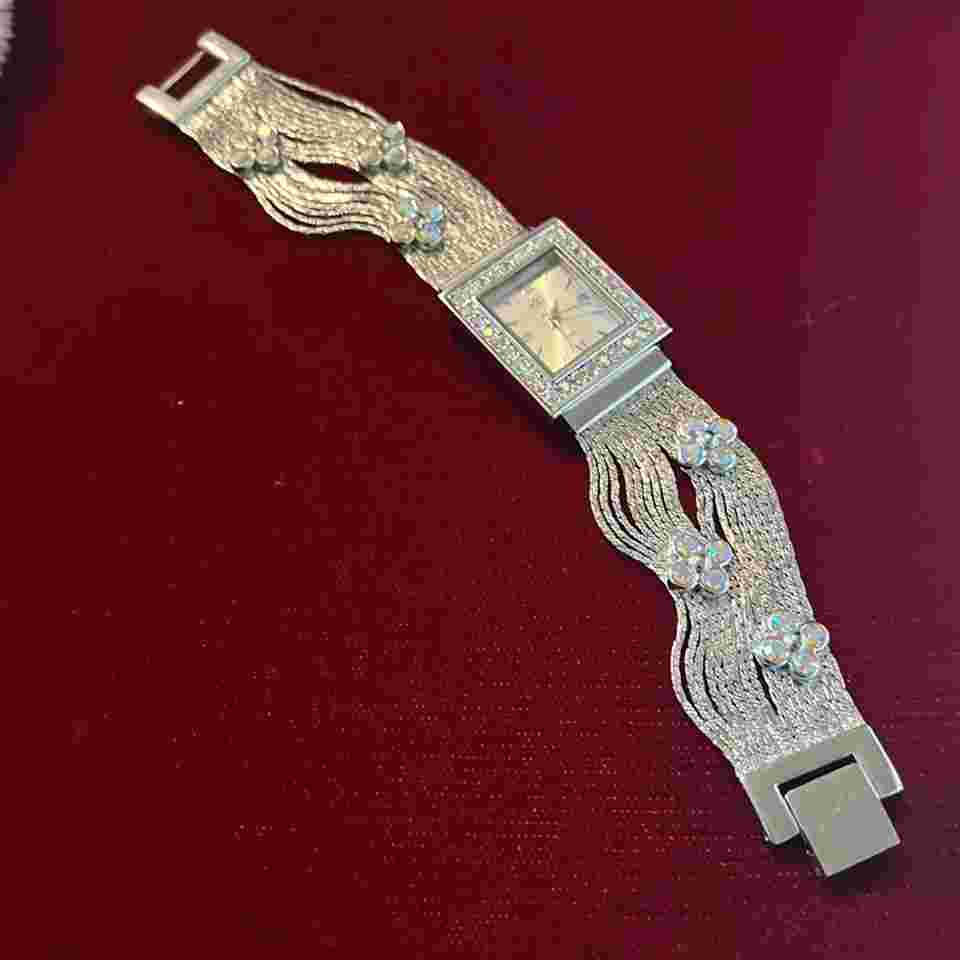 Vintage Kirks Folly Quartz Rhinestone Watch