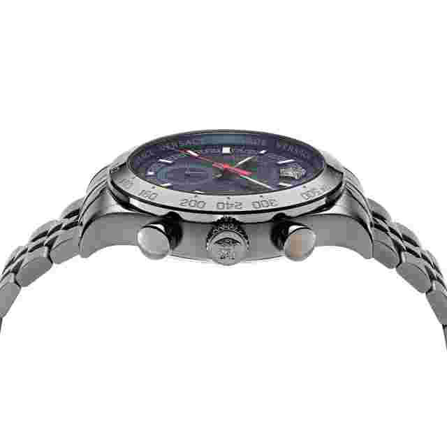 Versace VE2U00722 Hellenyium Chrono blue gray Stainless Steel Men's Watch